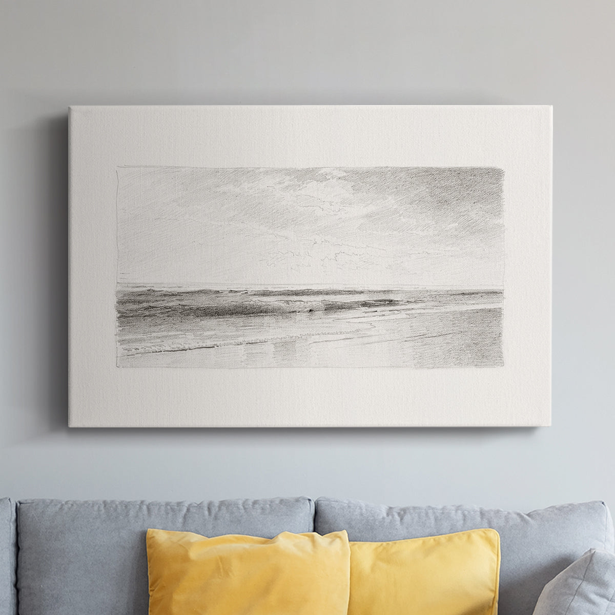 Vintage Sketch LXXXIII - Canvas Art Print