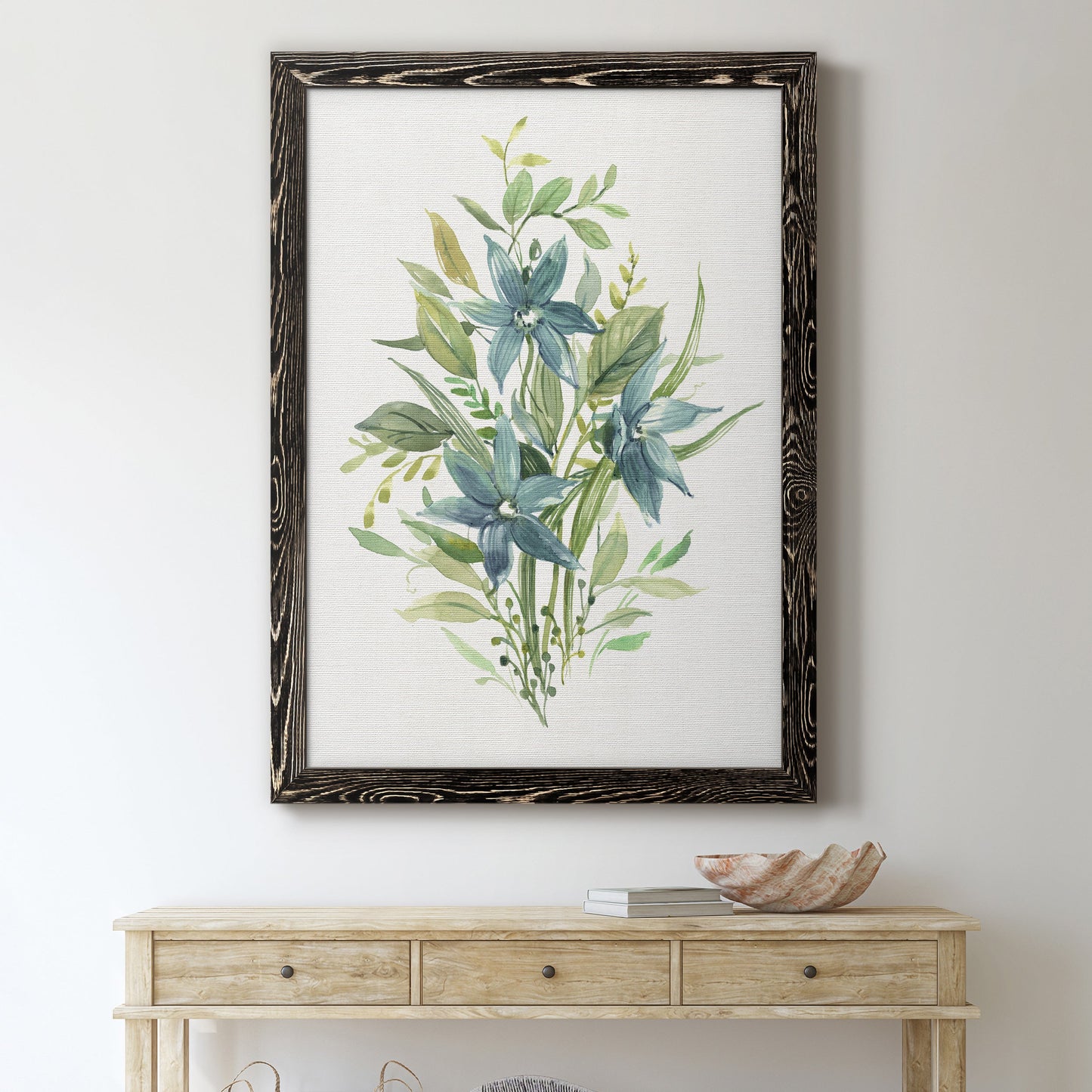 Greenery I - Premium Canvas Framed in Barnwood - Ready to Hang