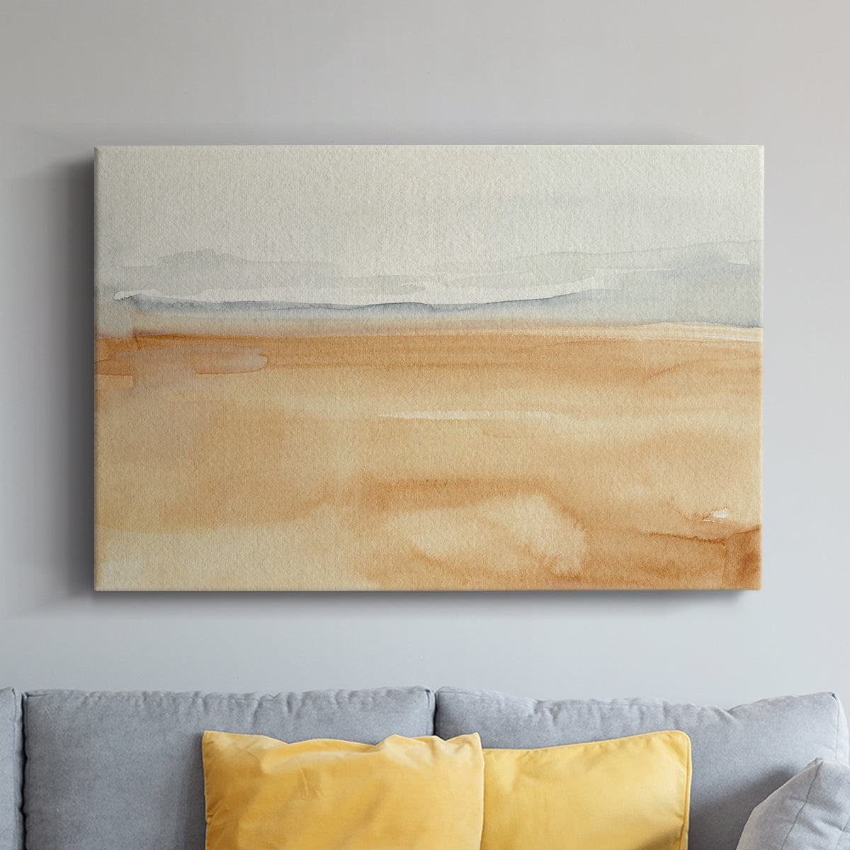 Ash Blue Horizon I - Canvas Art Print