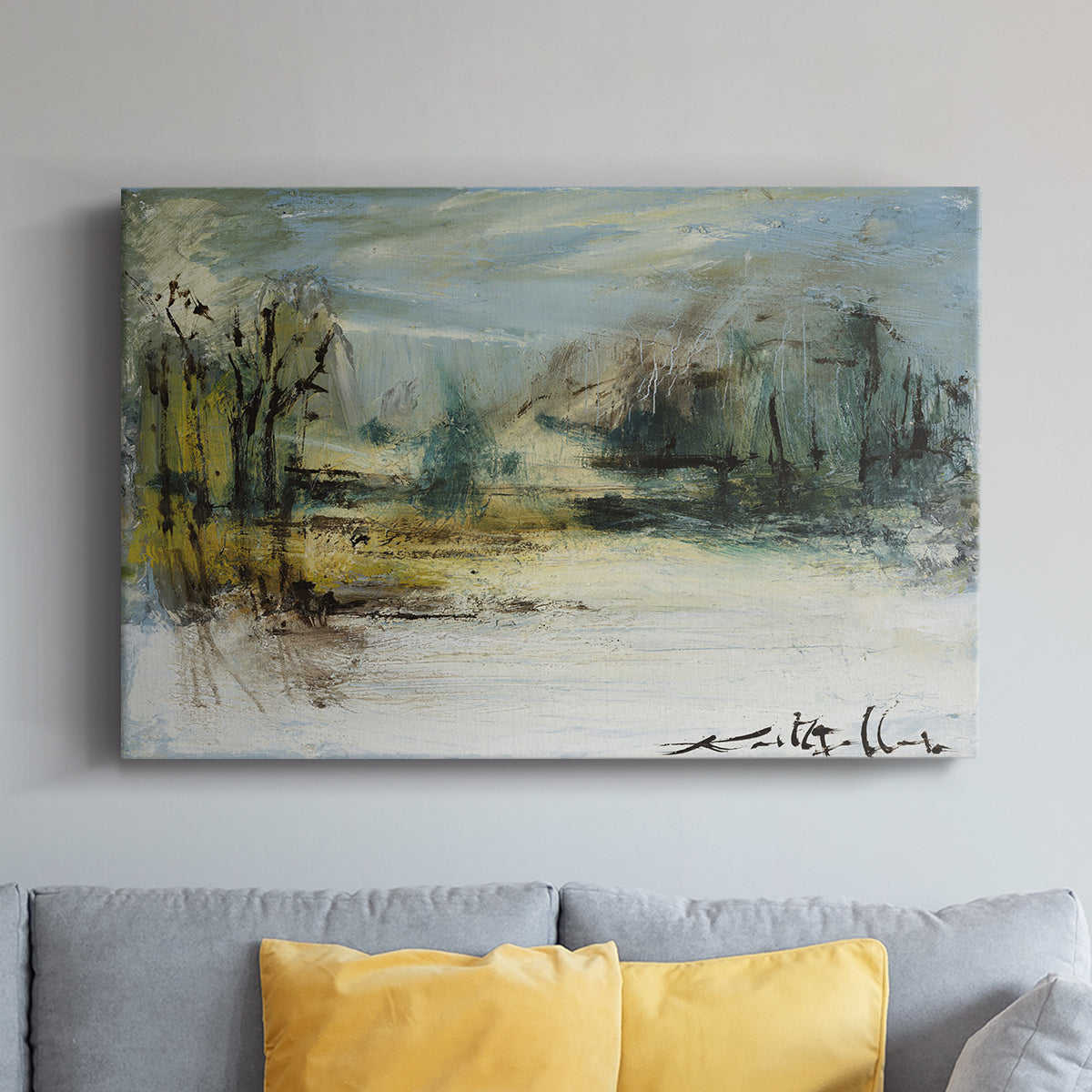 Wintery Horizon II - Canvas Art Print