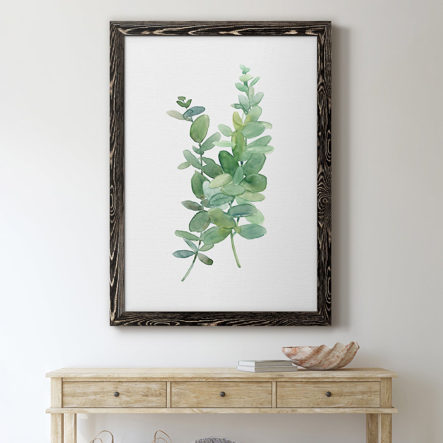 Eucalyptus I - Premium Canvas Framed in Barnwood - Ready to Hang