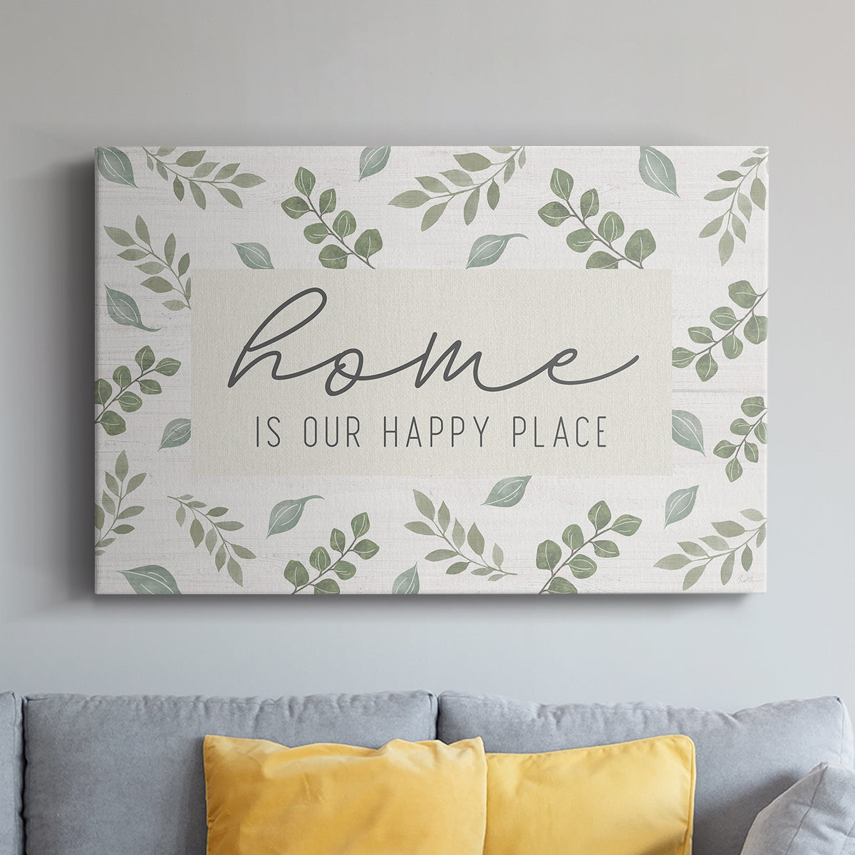 Home is Our Happy Place - Canvas Art Print