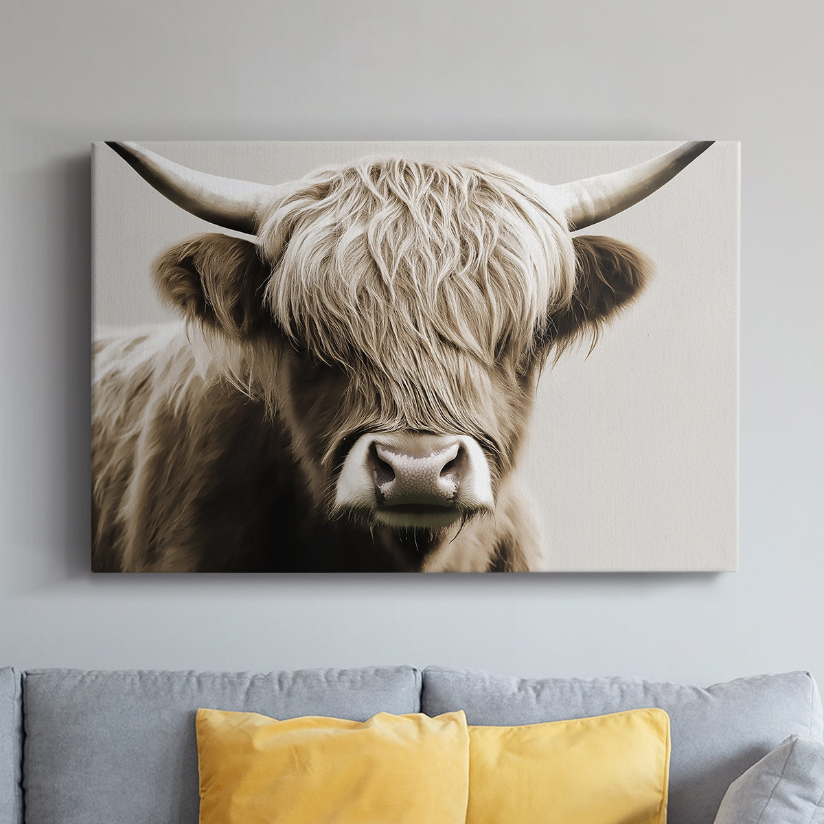 Highland Cow LXXXVI - Canvas Art Print