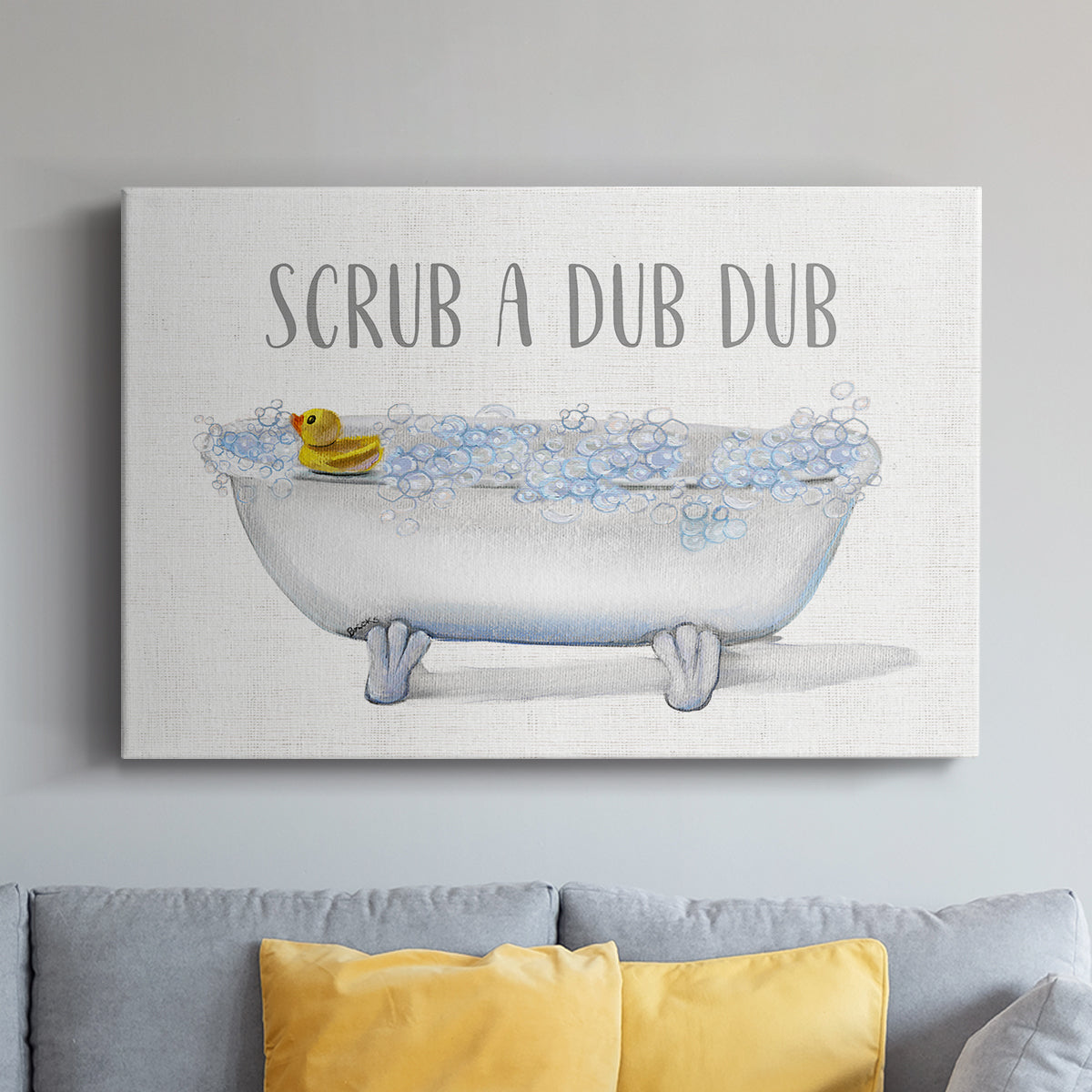 Scrub A Dub - Canvas Art Print