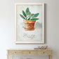 Potted Sage - Premium Canvas Framed in Barnwood - Ready to Hang