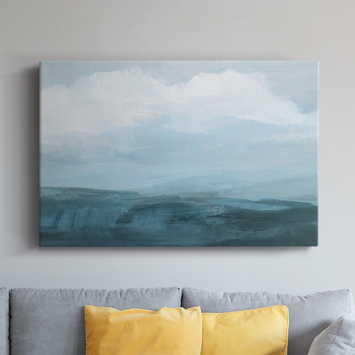 Azure Rising II - Canvas Art Print