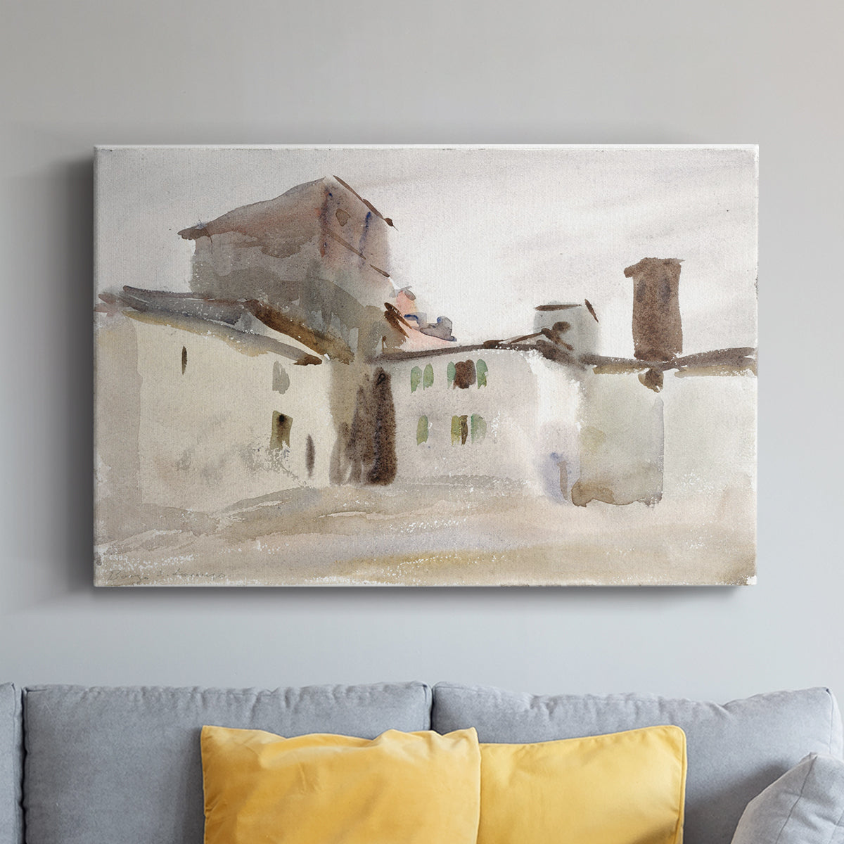 Vintage Village XXVII - Canvas Art Print