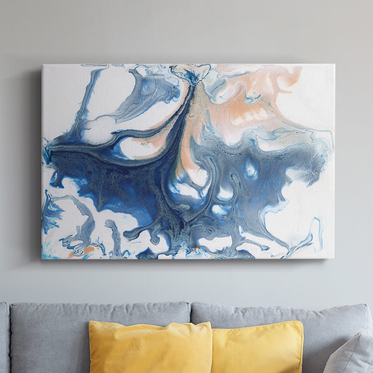 Dancing Blue I - Canvas Art Print