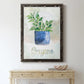 Potted Oregano - Premium Canvas Framed in Barnwood - Ready to Hang