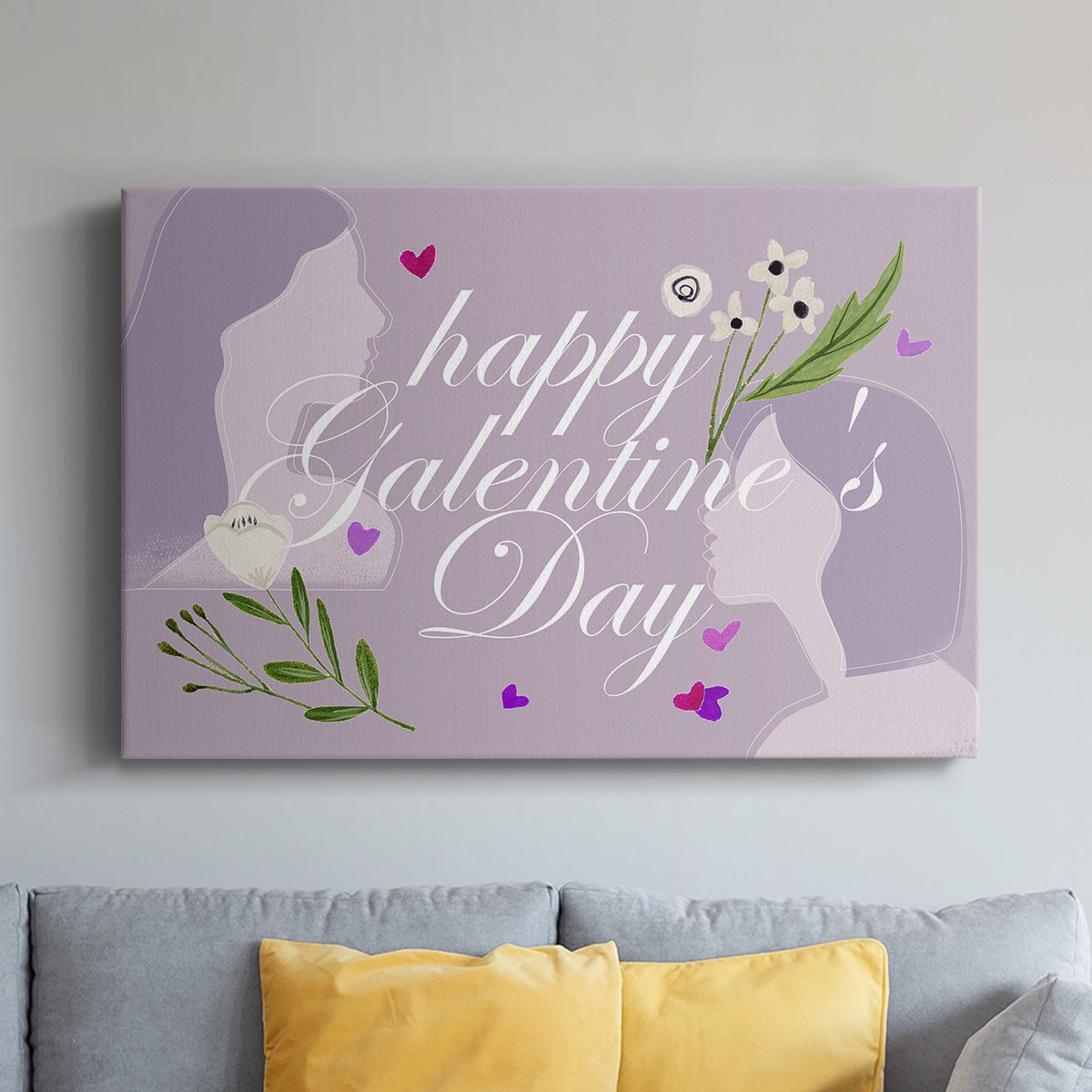 Happy Galentine's Day Collection A - Canvas Art Print