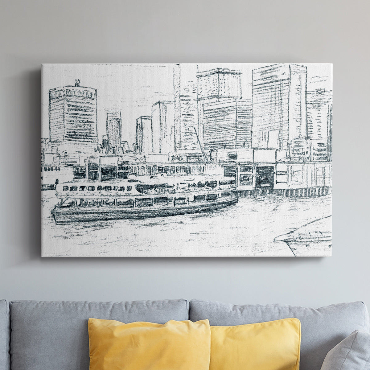 Ferryboats IV - Canvas Art Print