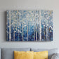 Blue Abstract Forest XXXVIII - Canvas Art Print