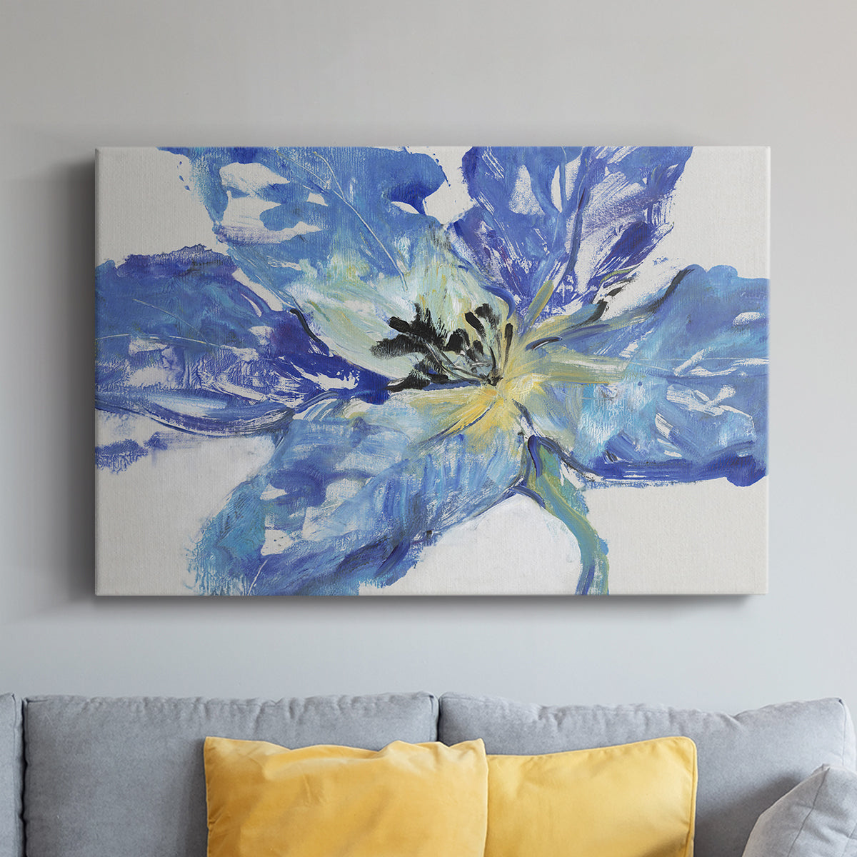 Fleur Bleue II - Canvas Art Print