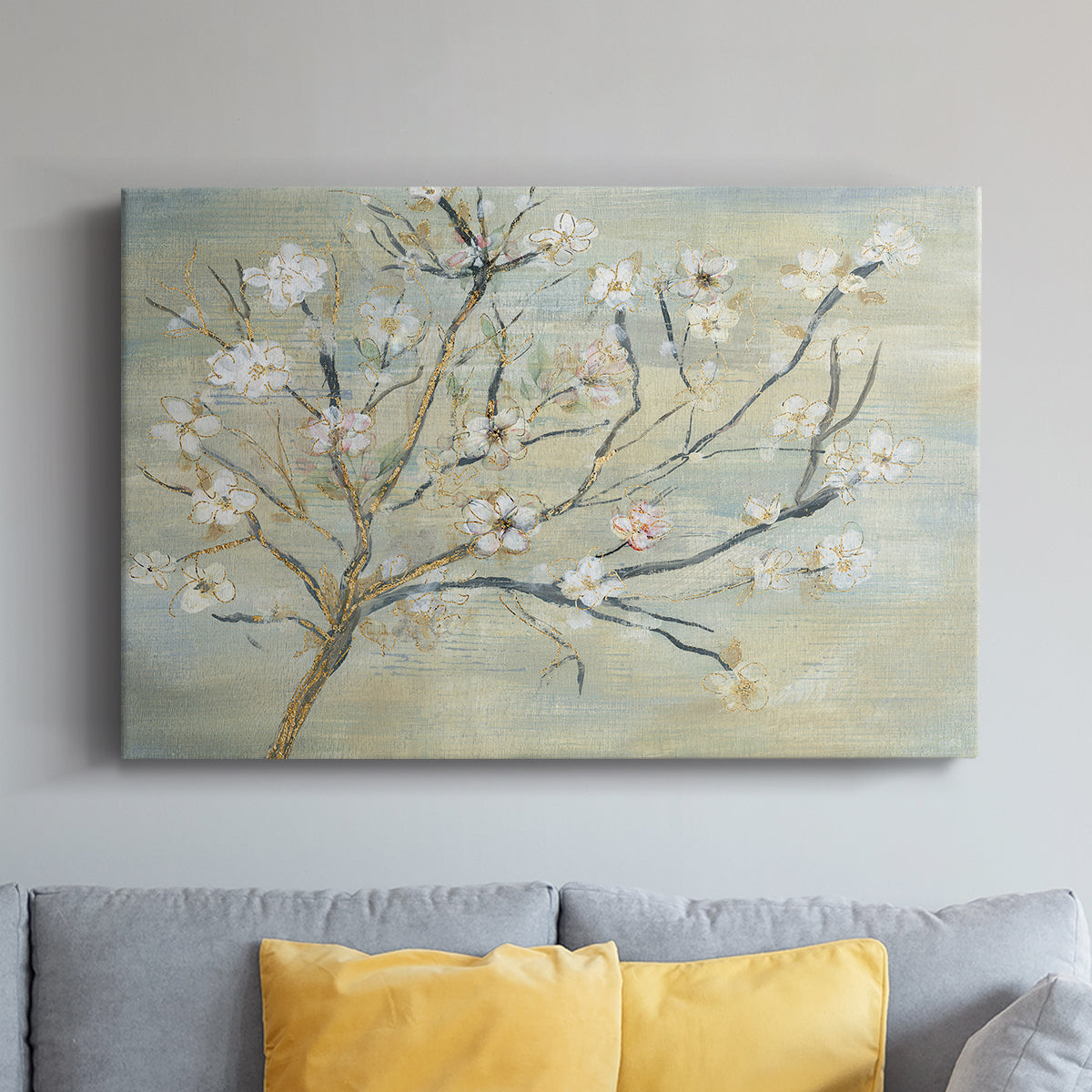 Blossoms & Spring Rain - Canvas Art Print