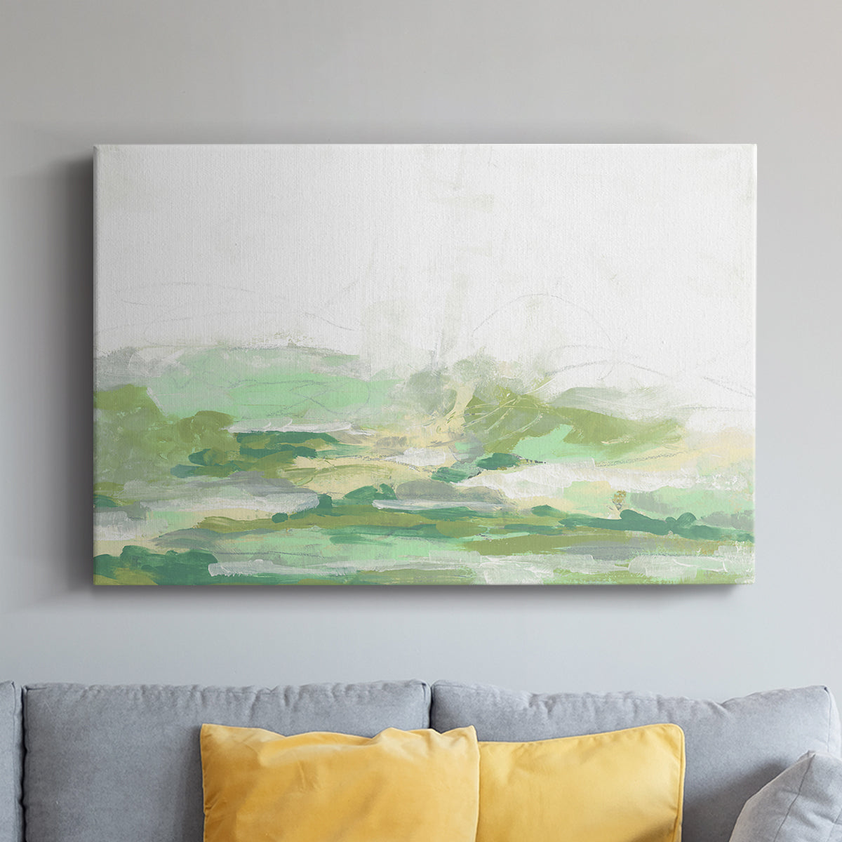 Green Mist Vista I - Canvas Art Print