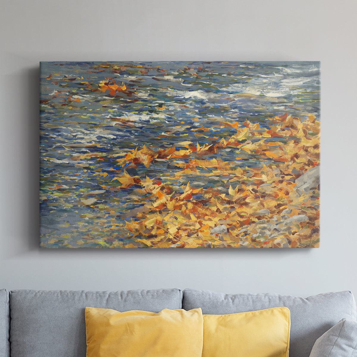 Autumn Creek - Canvas Art Print