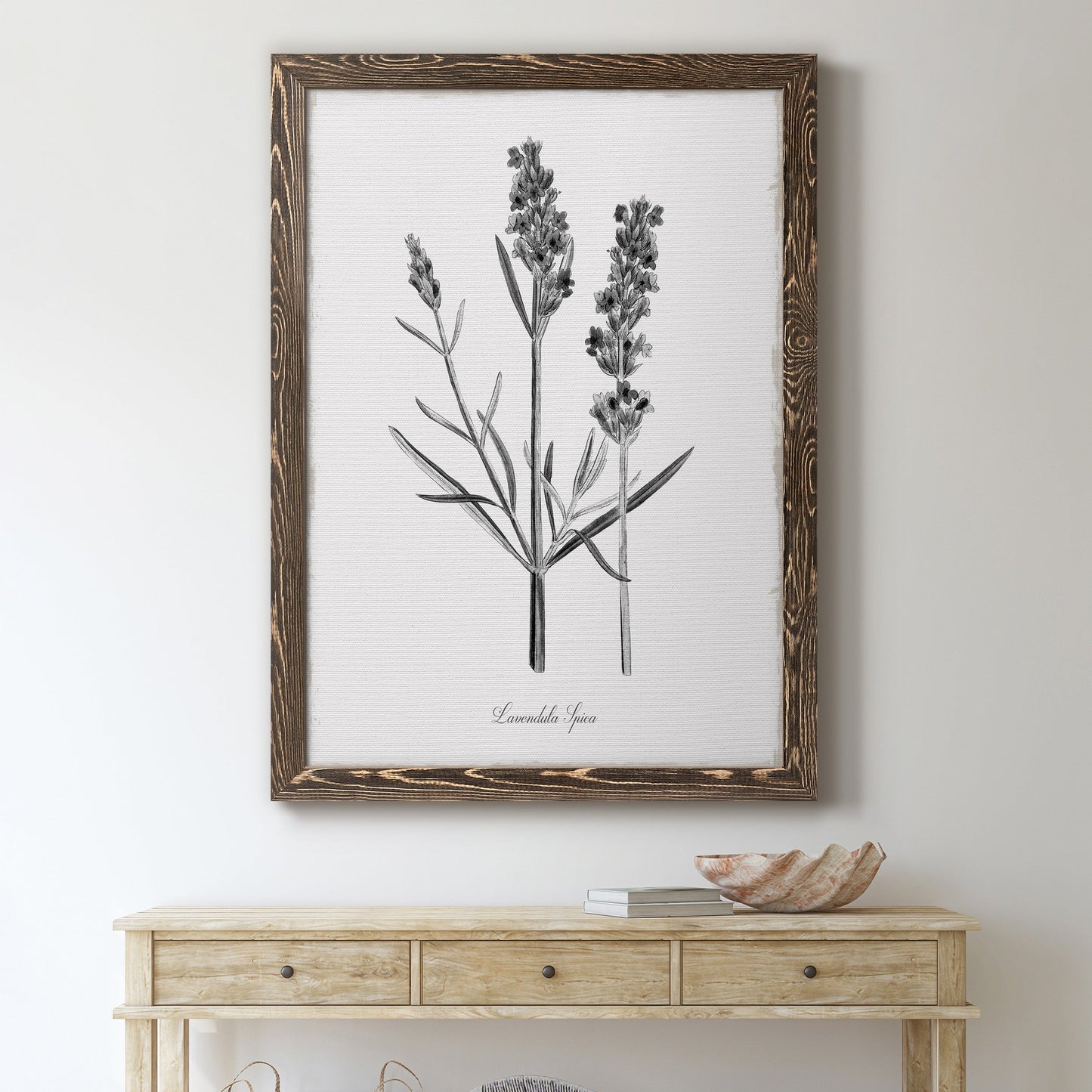 Simply Lavender - Premium Canvas Framed in Barnwood - Ready to Hang