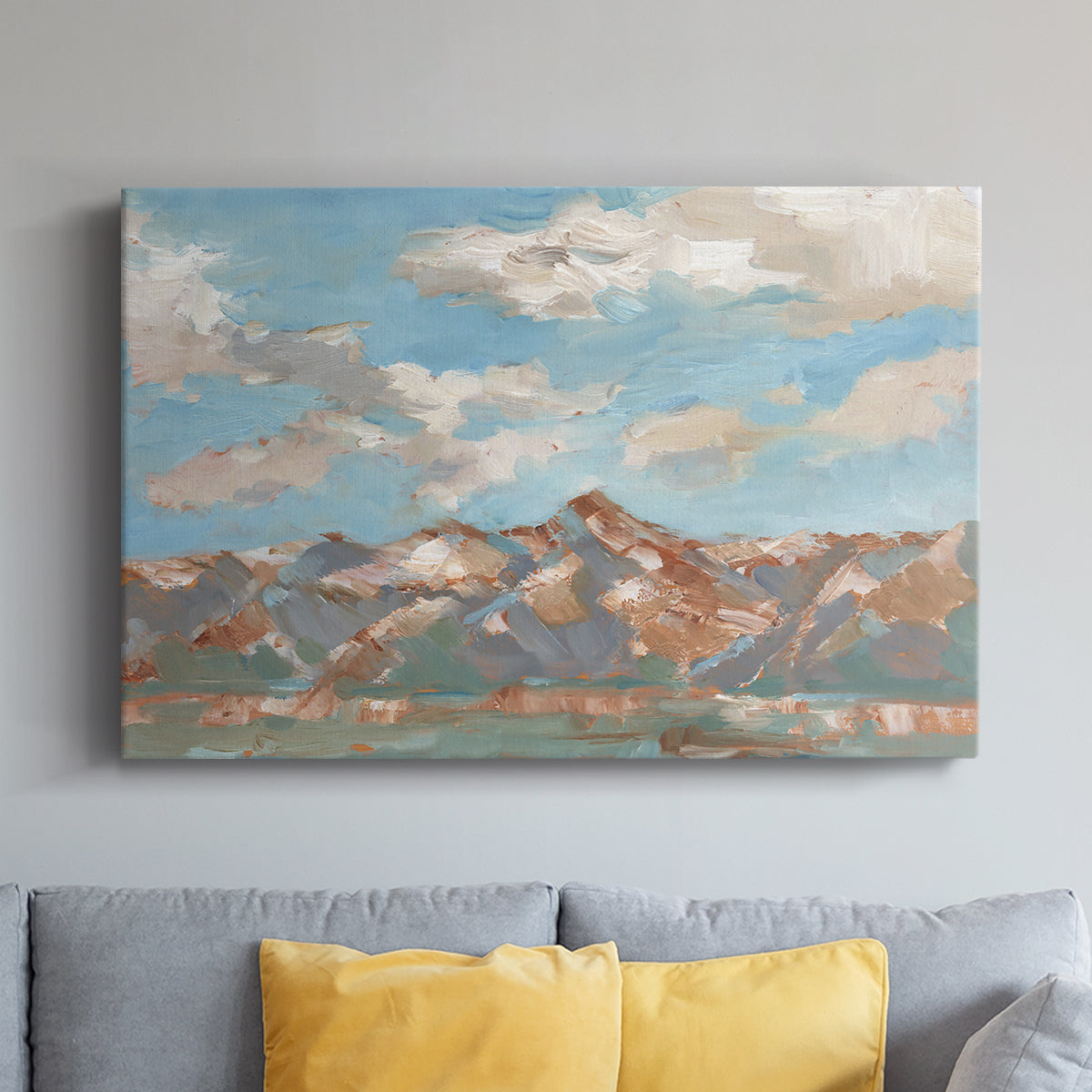 Pastel Western Vista II - Canvas Art Print