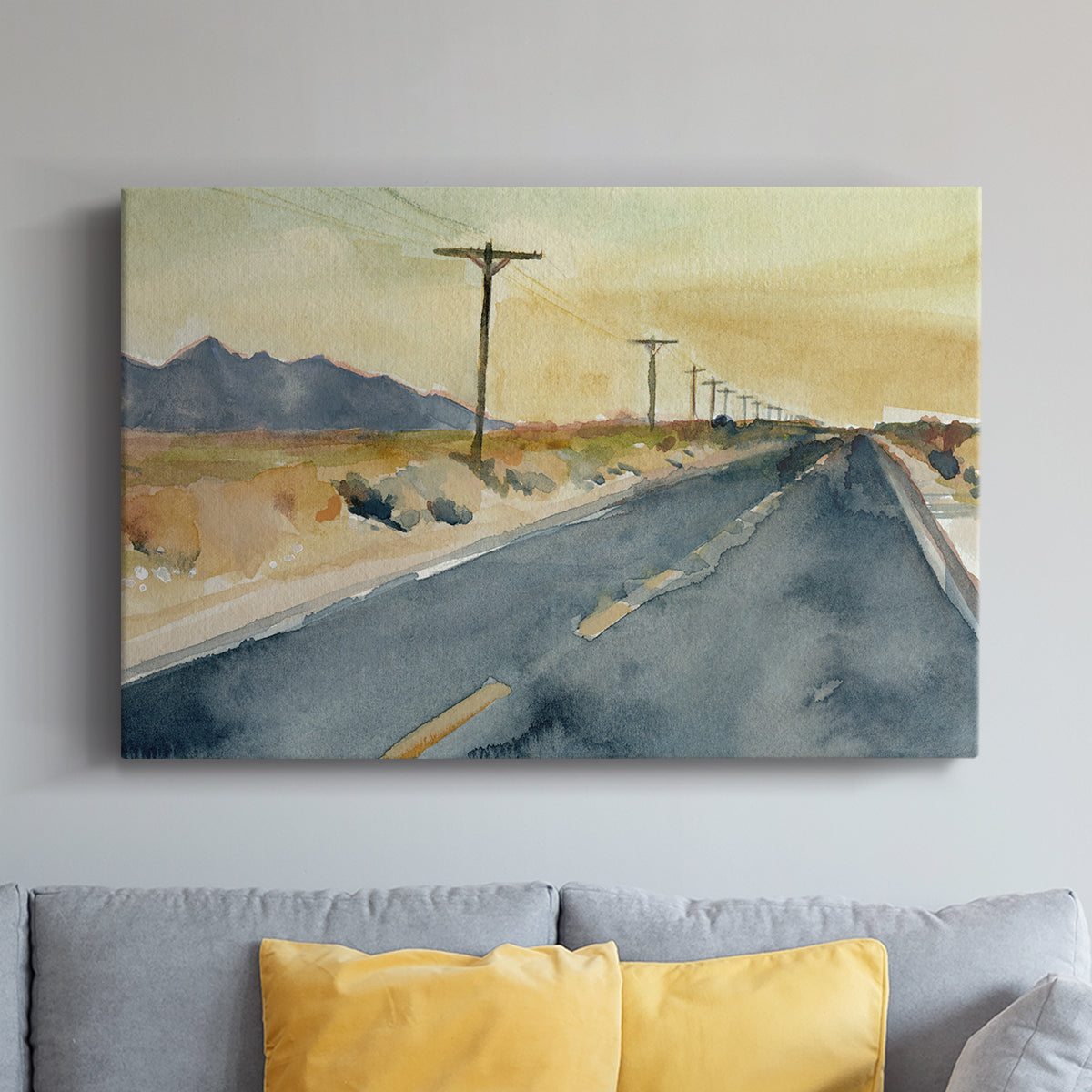 Deserted Highway II - Canvas Art Print