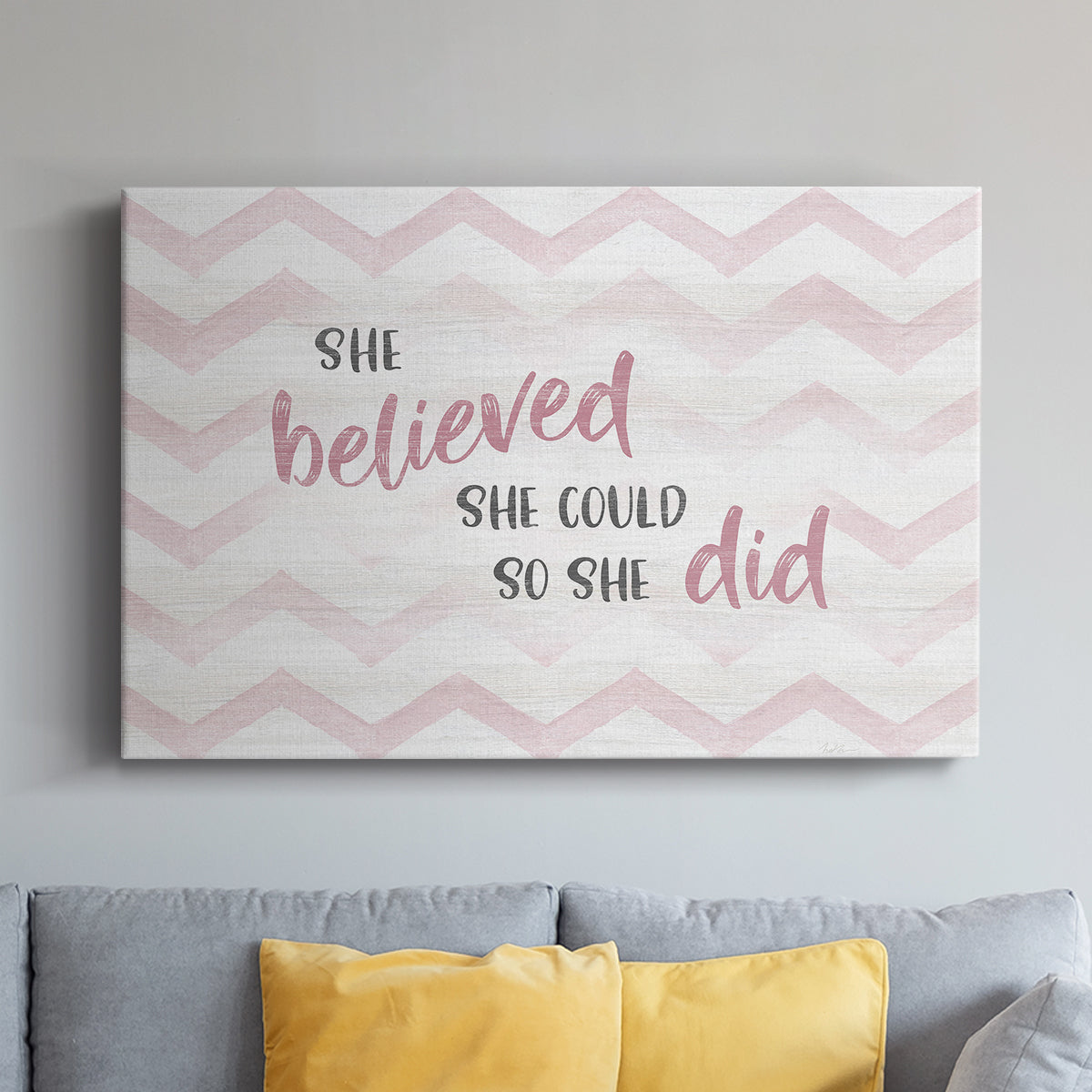 Believed She Could - Canvas Art Print
