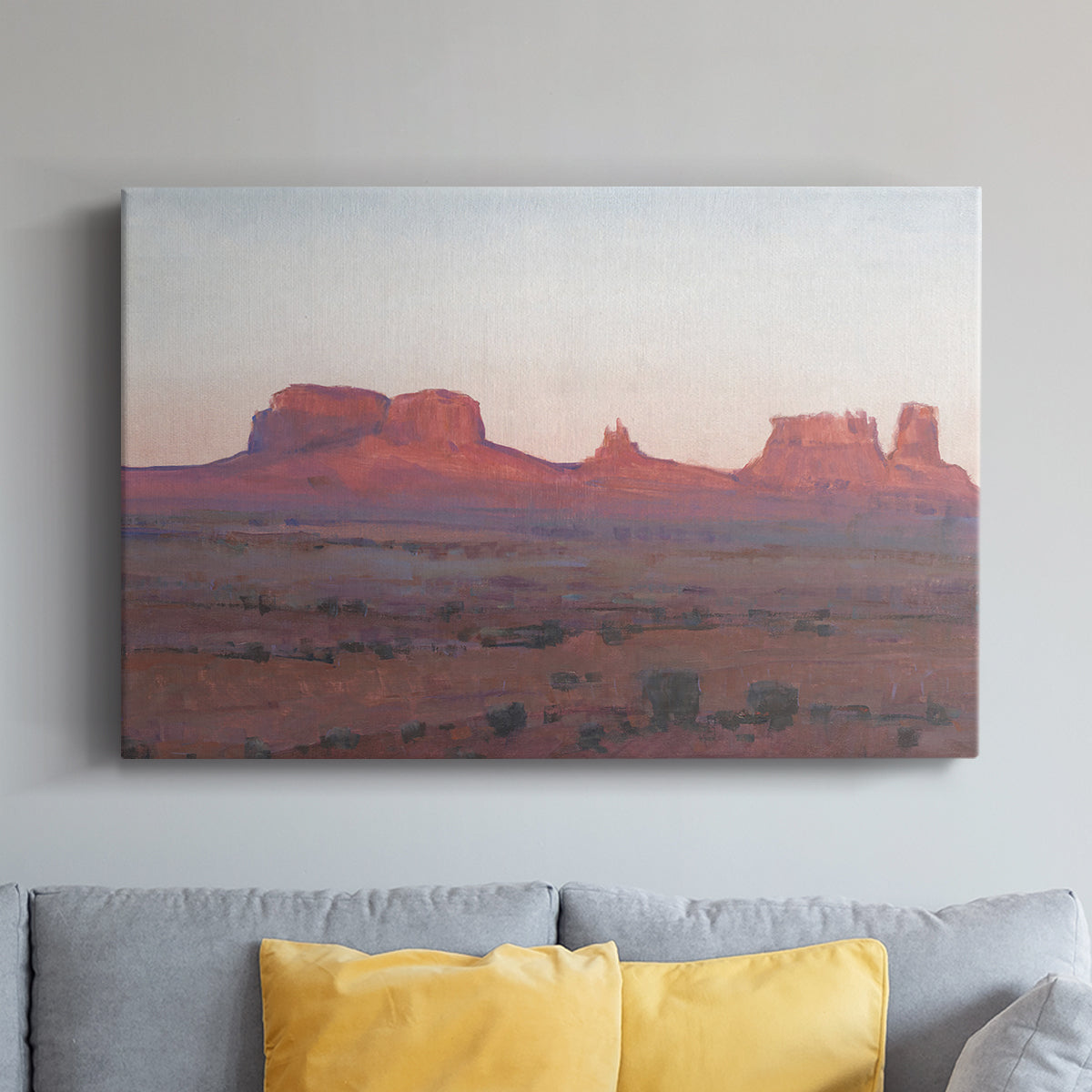 Red Rocks at Dusk II - Canvas Art Print