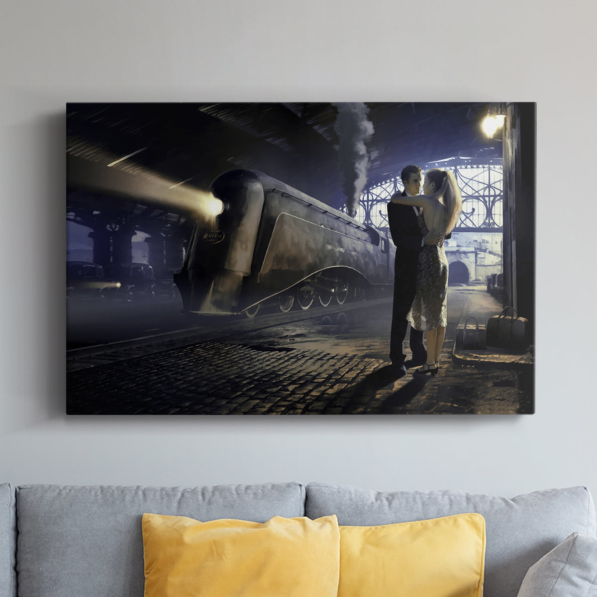 Train Depot - Canvas Art Print