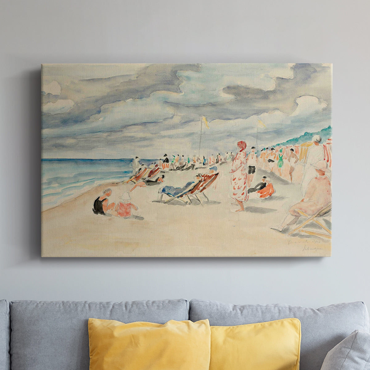 Vintage Beach XLIV - Canvas Art Print