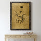 Gold Sketch Botanical I - Premium Canvas Framed in Barnwood - Ready to Hang