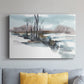 Winter Stream Watercolor II - Canvas Art Print