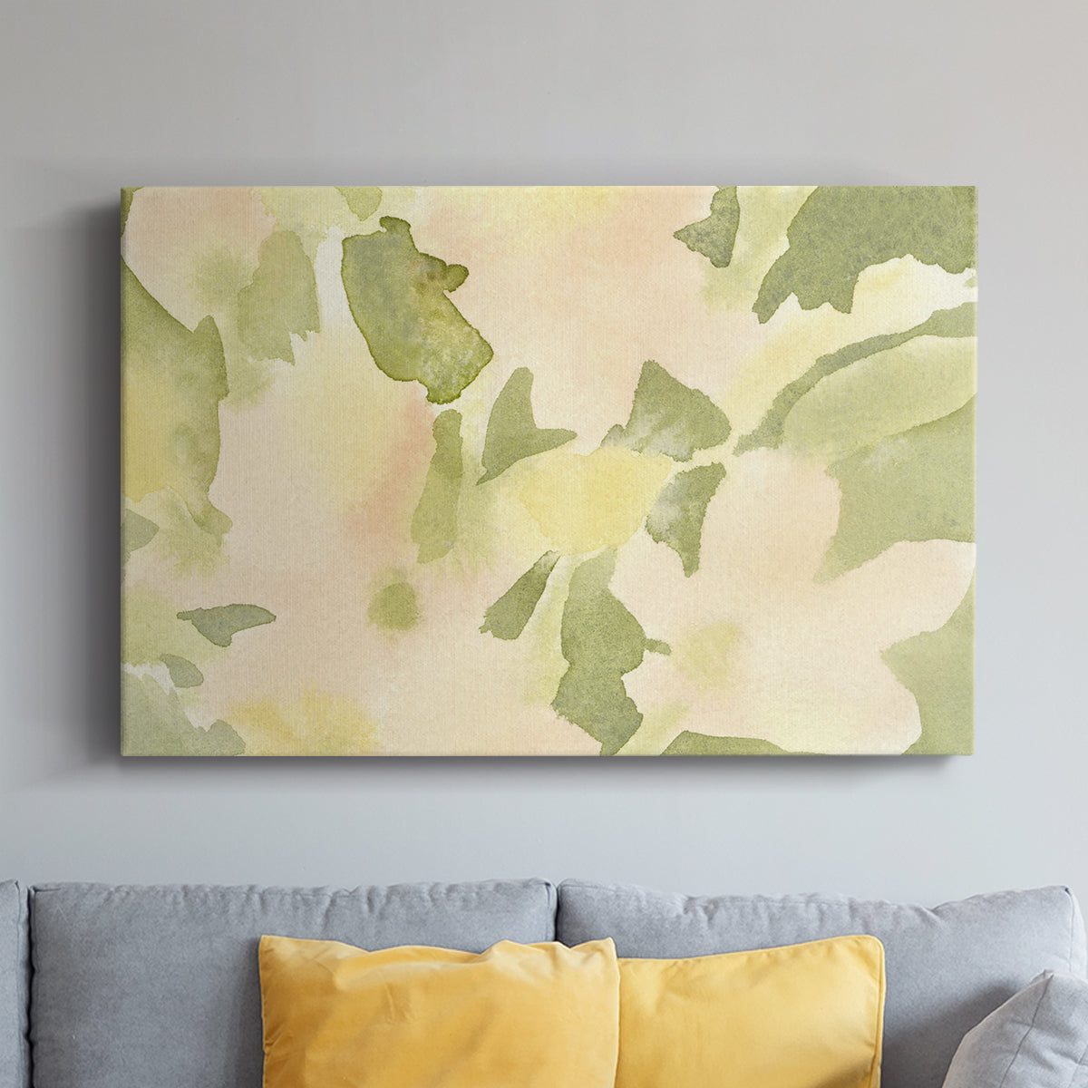 Verdant Floral Abstract I - Canvas Art Print