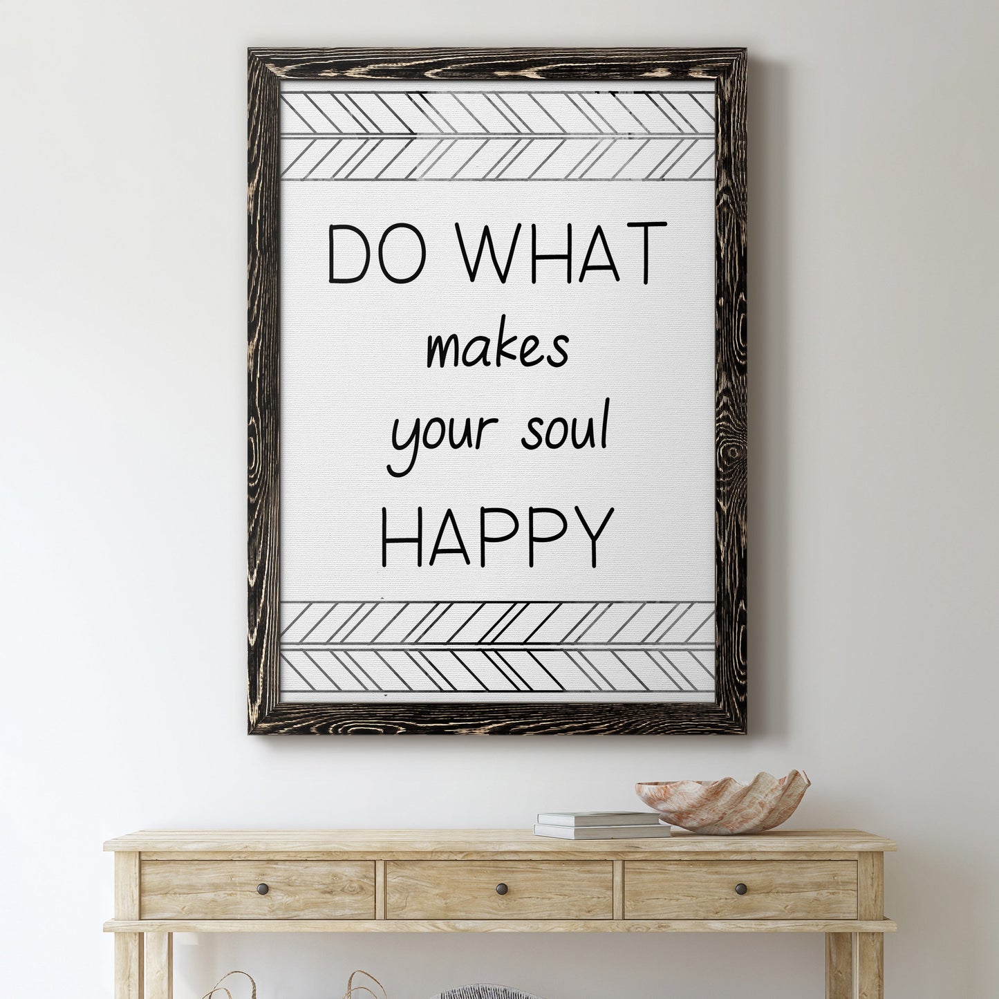 Your Soul Happy - Premium Canvas Framed in Barnwood - Ready to Hang