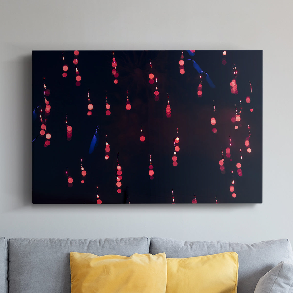 Crimson Constellation - Canvas Art Print
