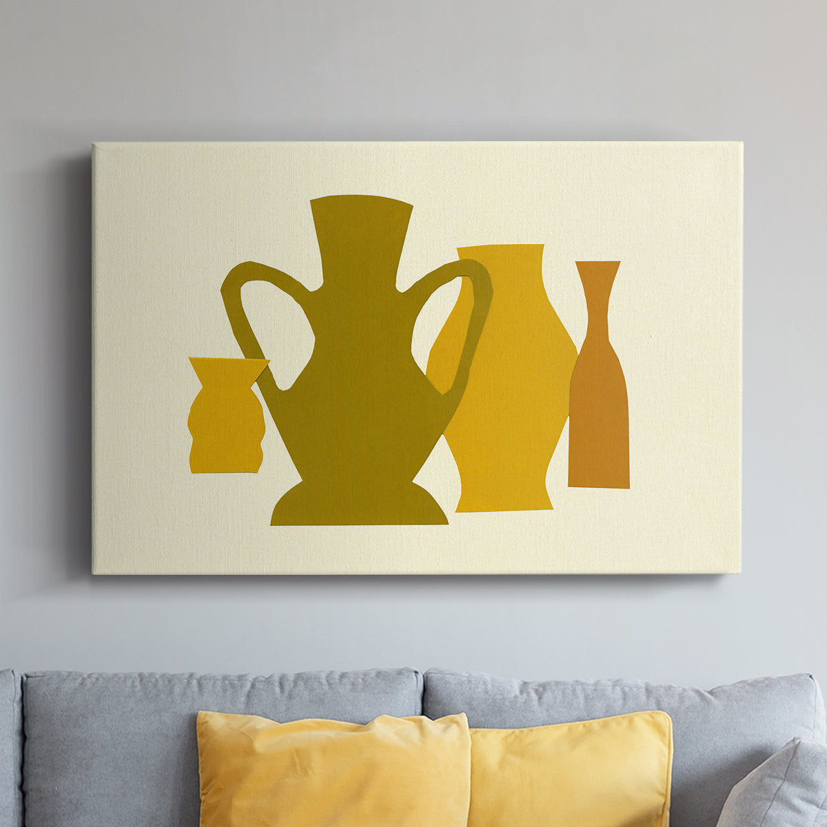 Posing Pottery I - Canvas Art Print