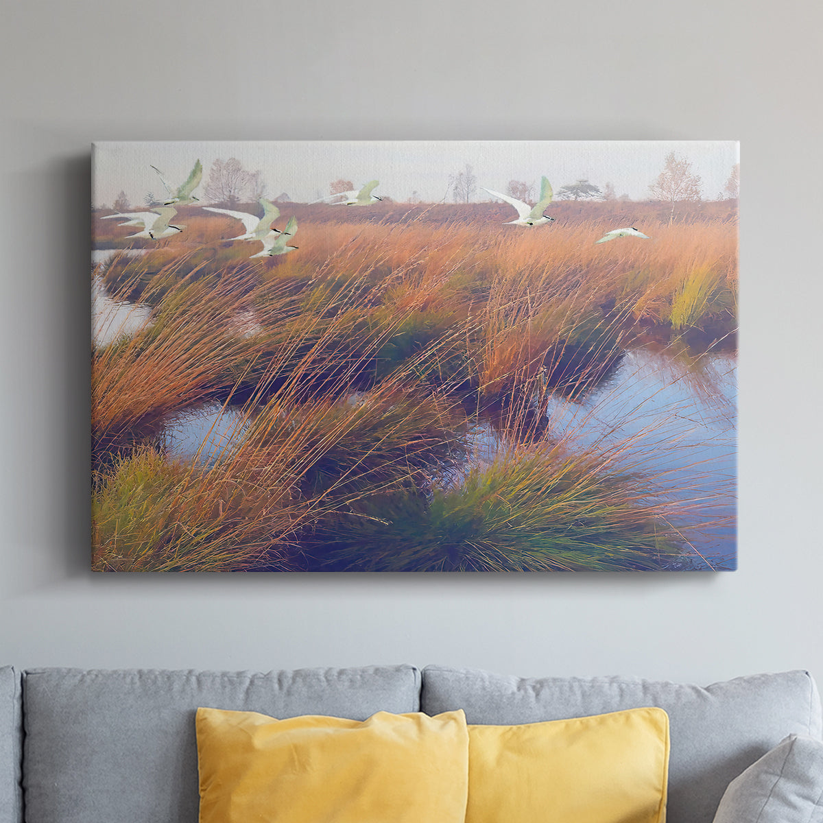 Marshland Hues II - Canvas Art Print