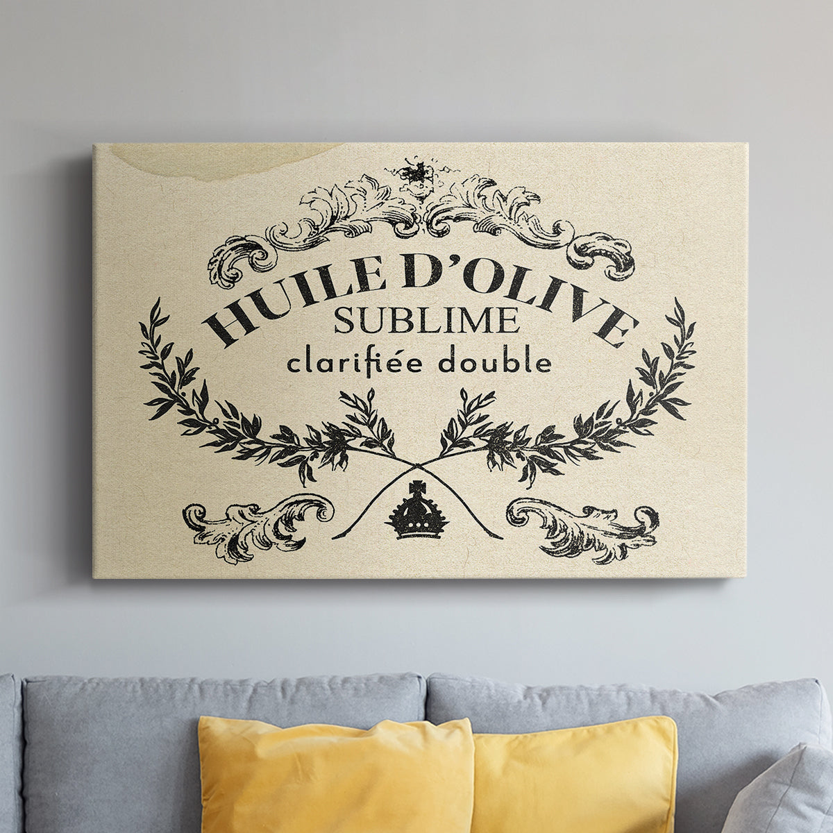 Antique French Label IV - Canvas Art Print