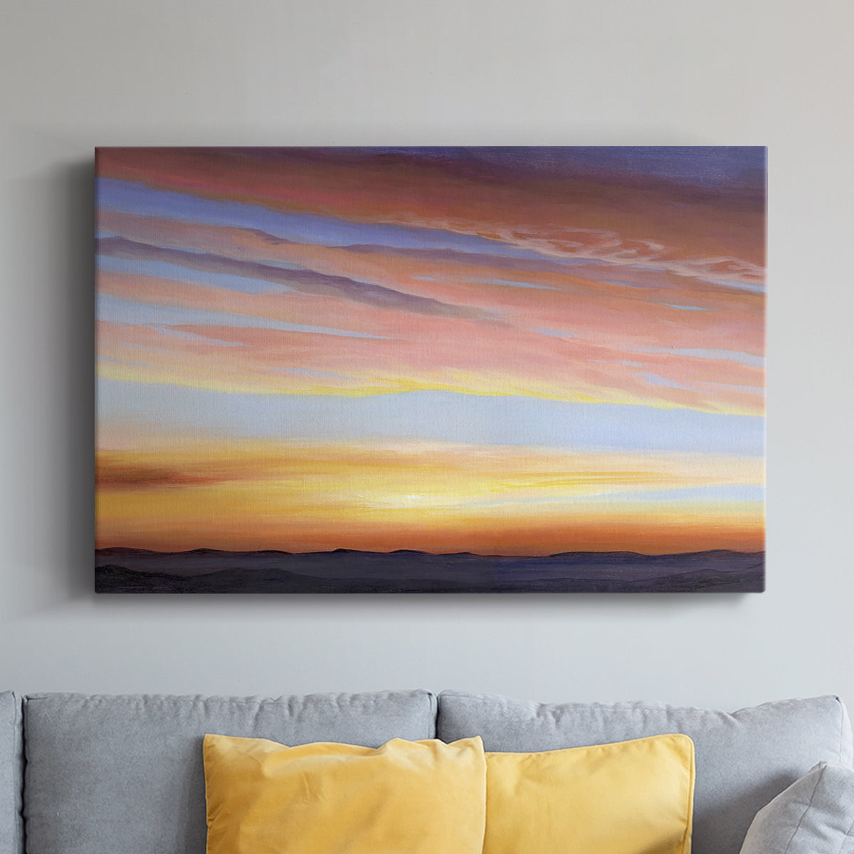 Ignited Dusk III - Canvas Art Print
