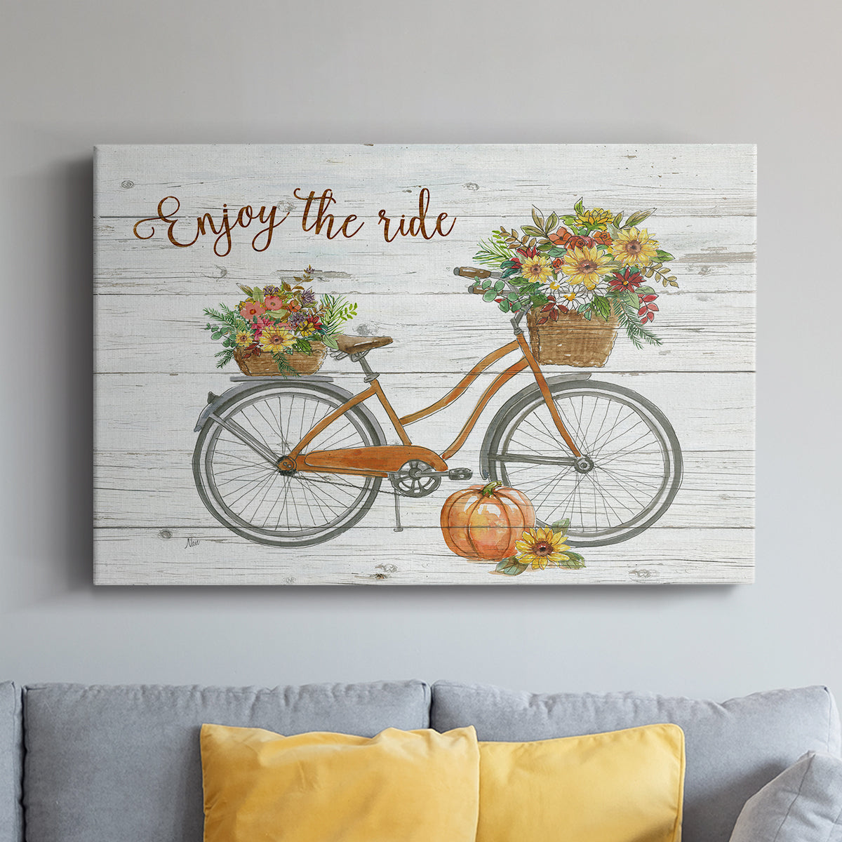 Harvest Bike - Canvas Art Print