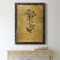 Gold Sketch Botanical II - Premium Canvas Framed in Barnwood - Ready to Hang