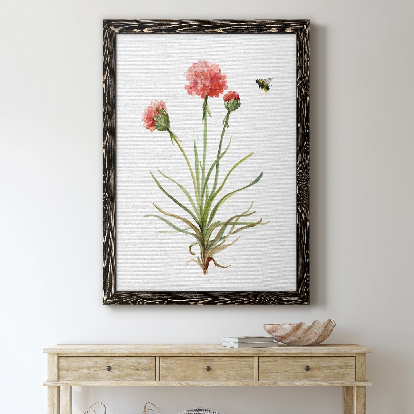 Wildflower Botanical III - Barnwood Framed Canvas Print