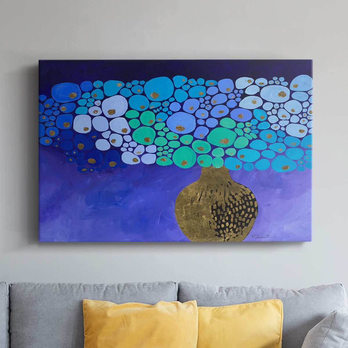Blue Poppies II - Canvas Art Print