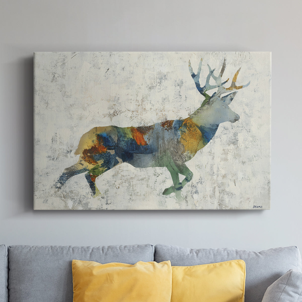 Deer Totem - Canvas Art Print