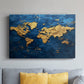 Impasto Map - Canvas Art Print