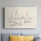 Coastal Contour Sketch II - Canvas Art Print