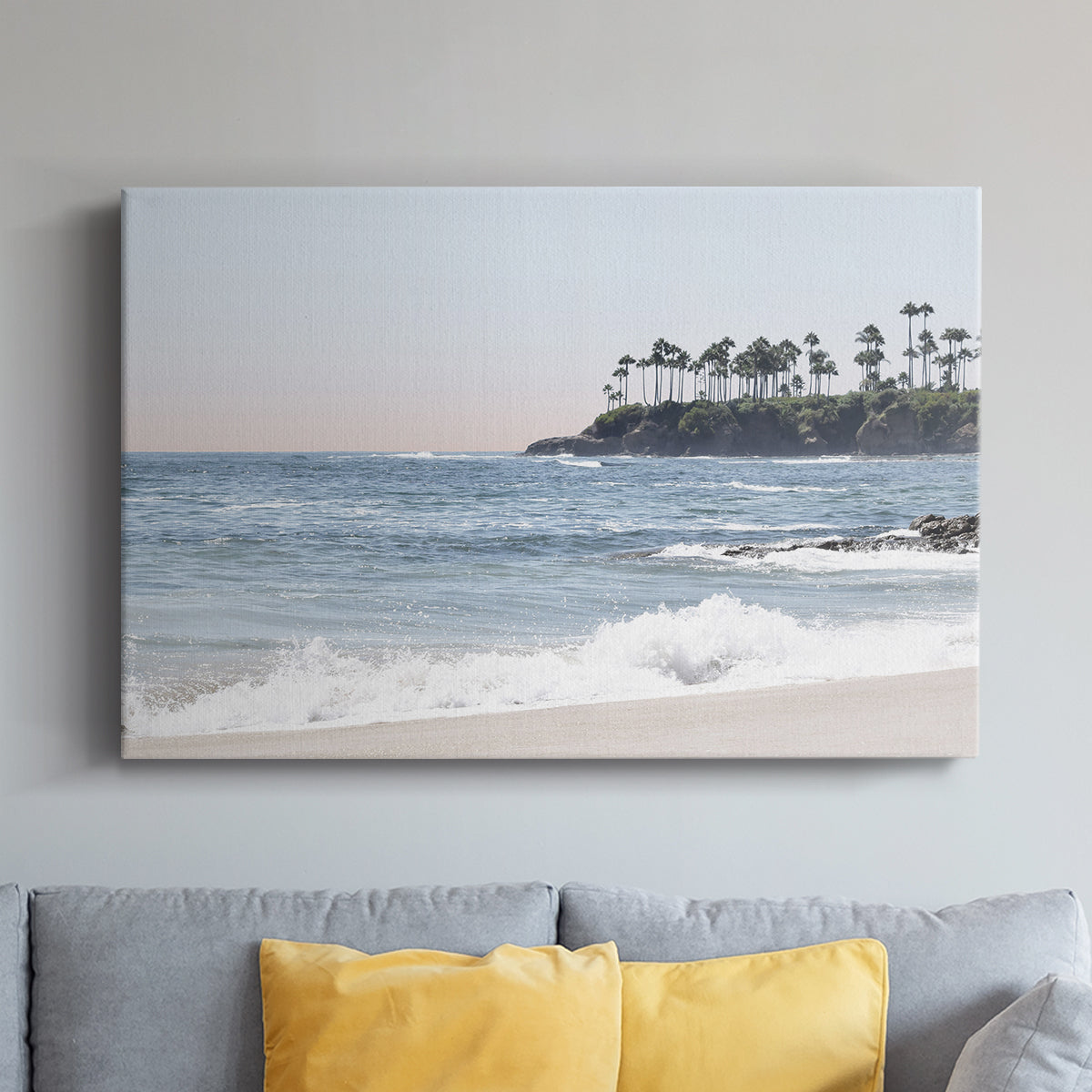 Distant Palms - Canvas Art Print