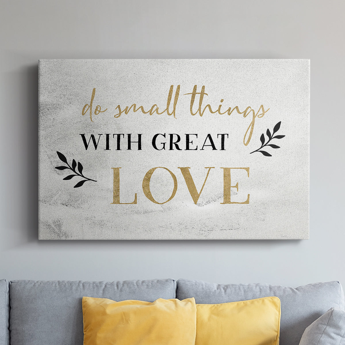 Small Things Gold - Canvas Art Print