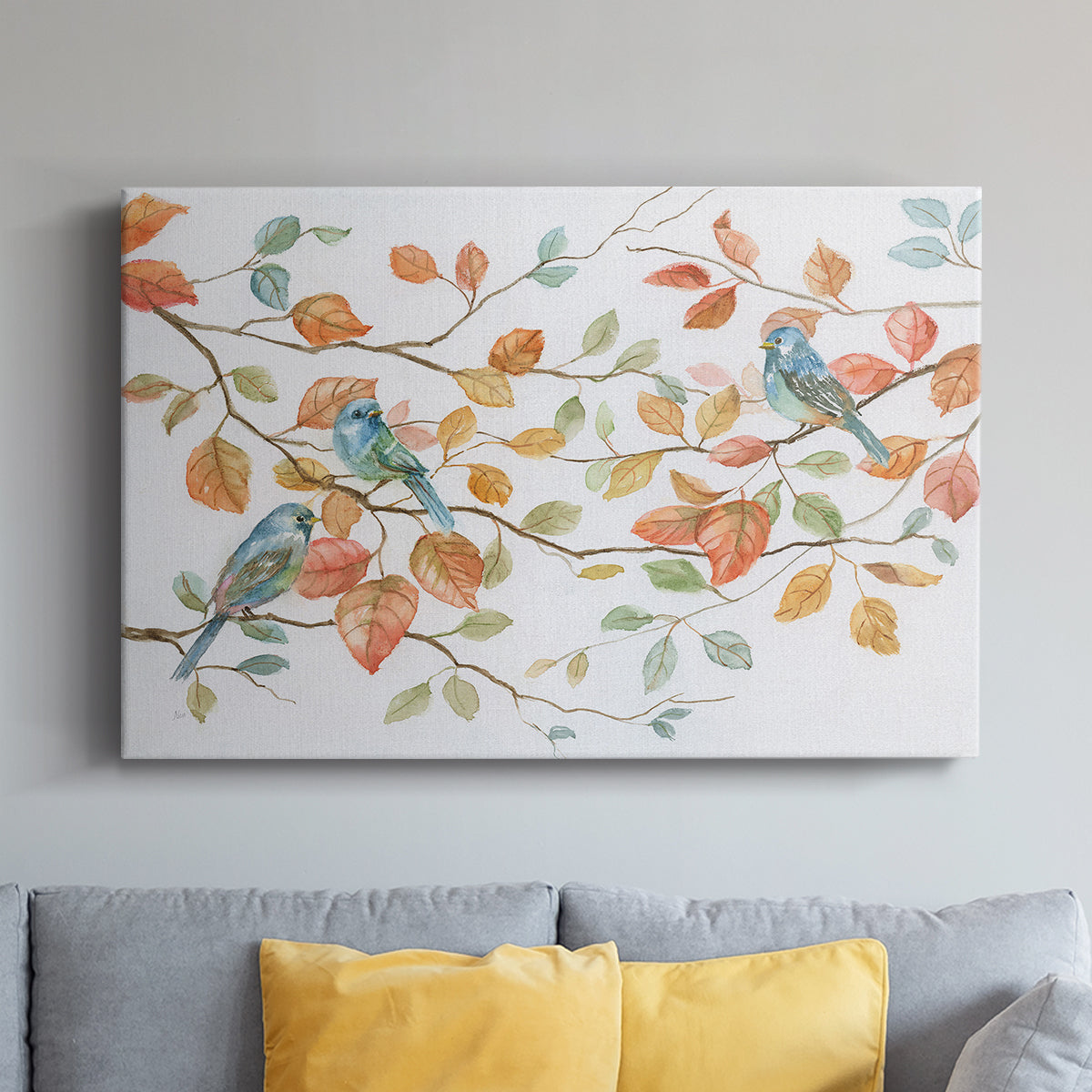 Bird Trio - Canvas Art Print