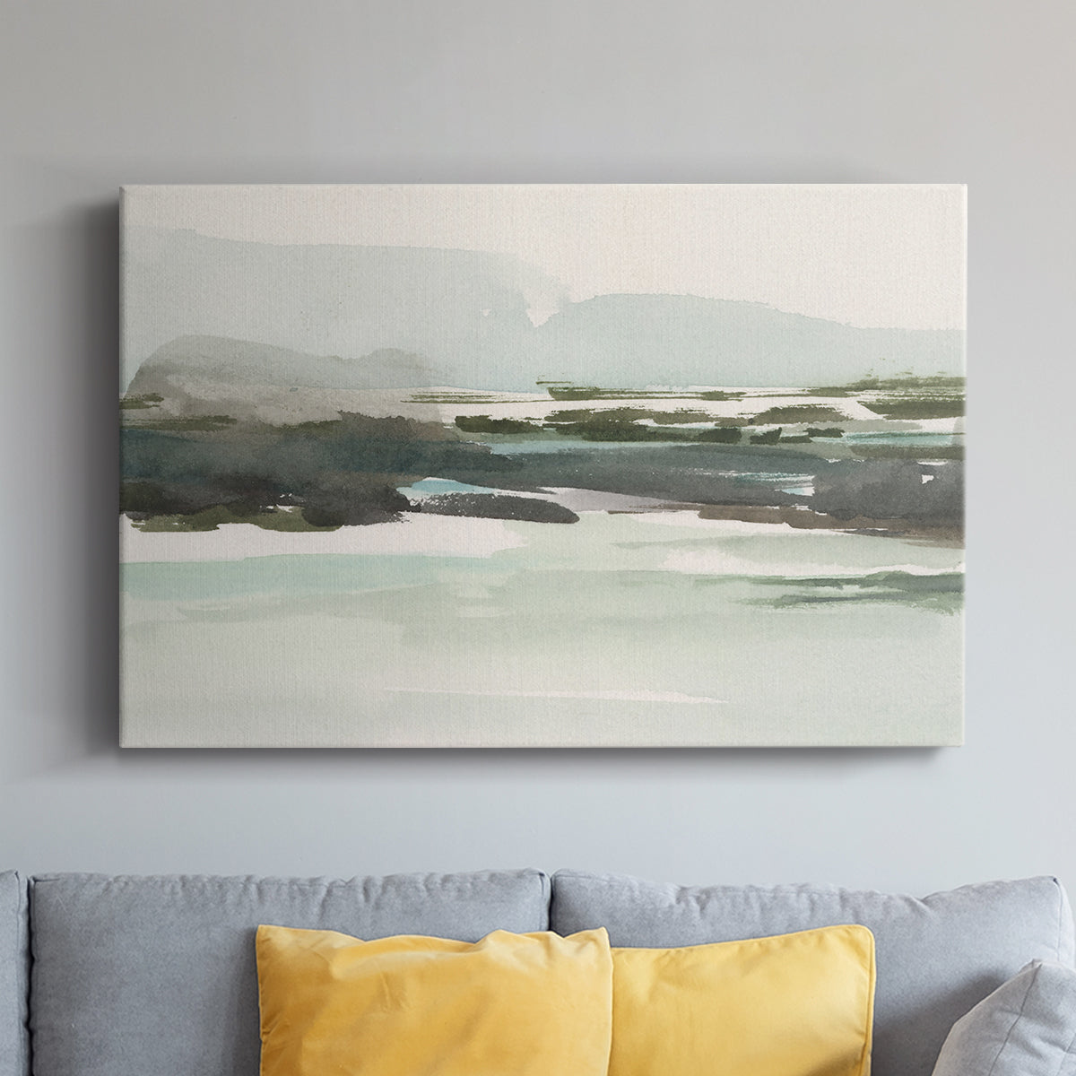 Turquoise Marsh I - Canvas Art Print