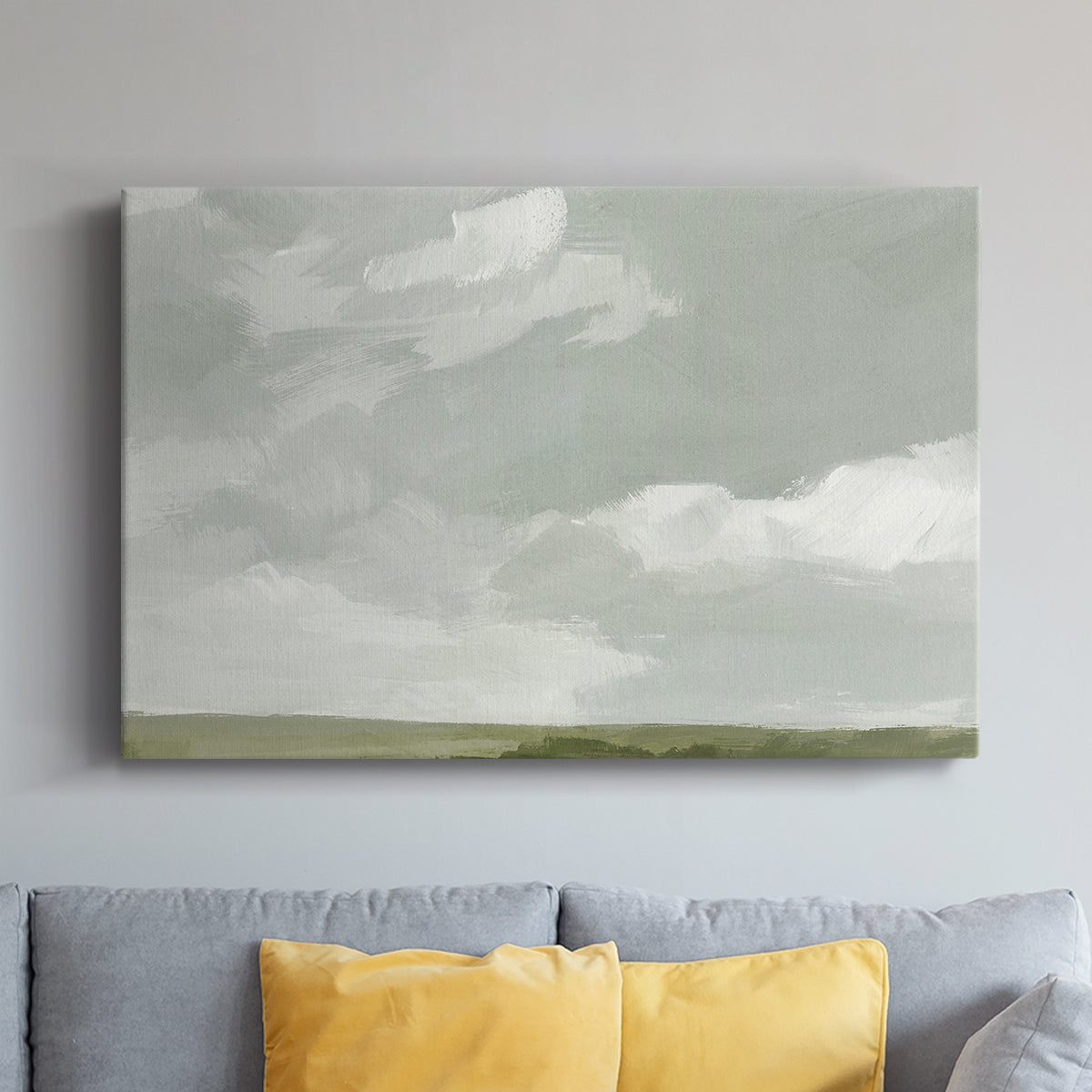 Gray Stone Sky II - Canvas Art Print