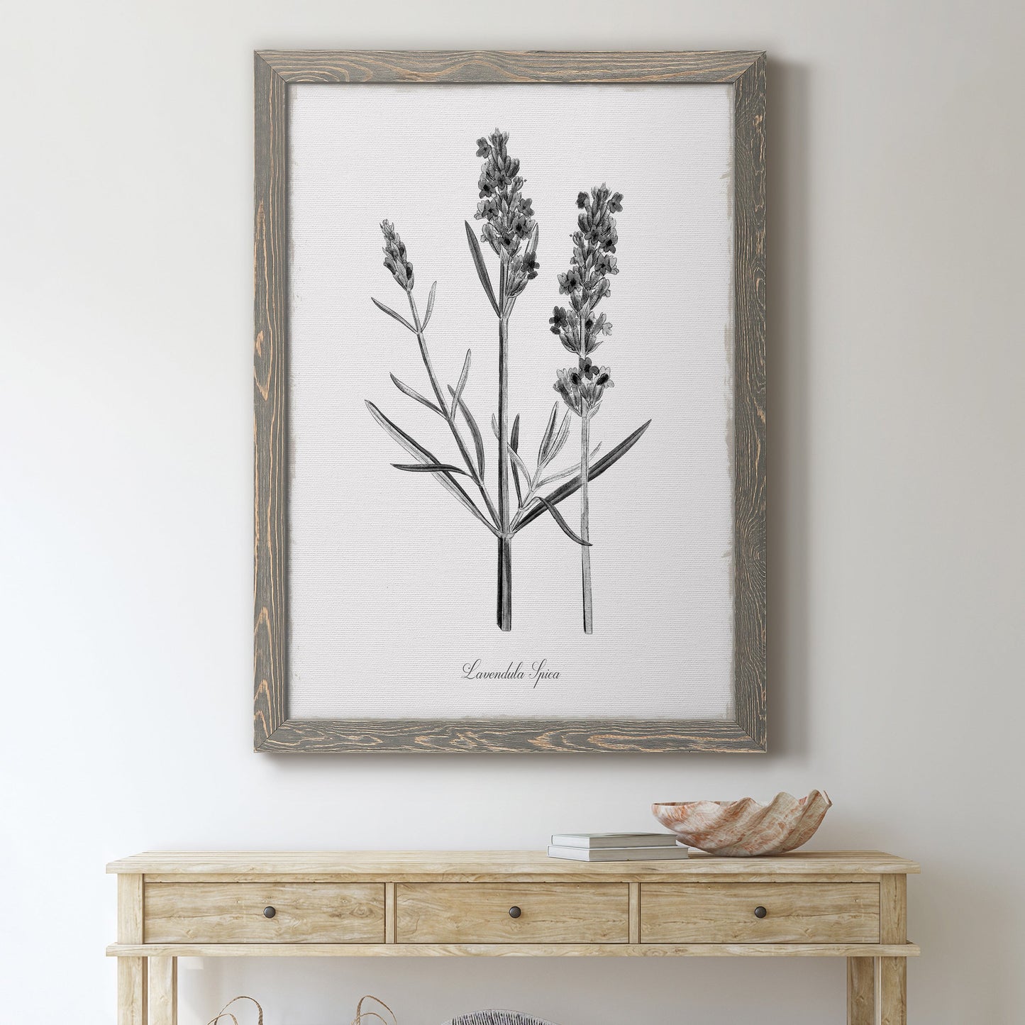 Simply Lavender - Premium Canvas Framed in Barnwood - Ready to Hang