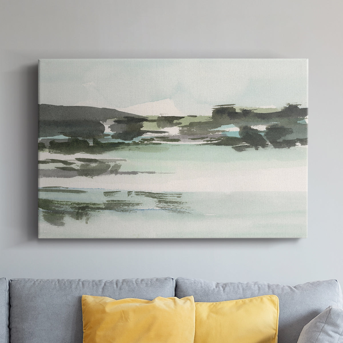 Turquoise Marsh II - Canvas Art Print